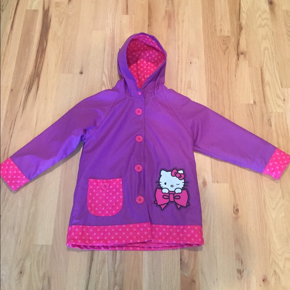 Hello Kitty Girls Raincoat Size 6
